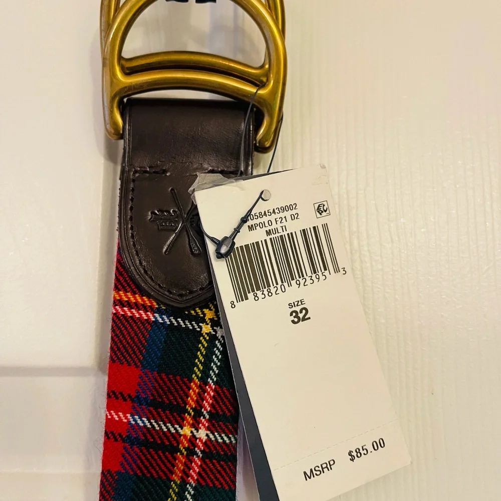 Polo Ralph Lauren Lochcarron D Ring Belts Si ze 34 32 36